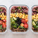 Meal Planning - Flat Lay Photography of Three Tray of Foods